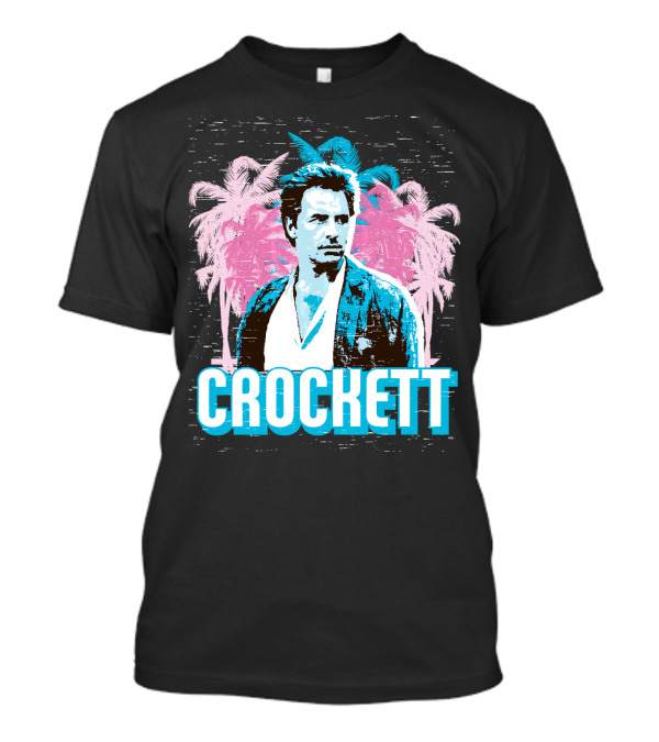 Crockett Miami Vice Palm Tree Scenery T-Shirt