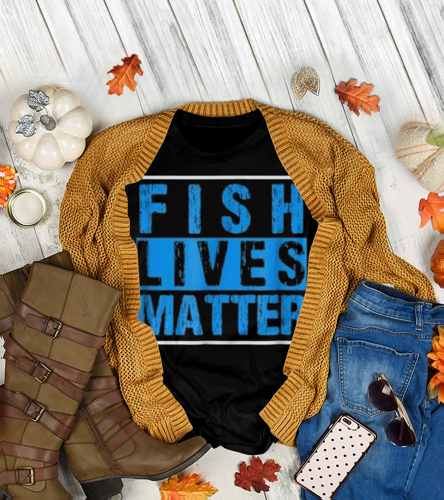 Fish Lives Matter Reef Aquarist Marine Conservation T-Shirt