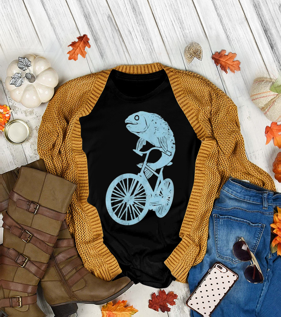 Cyco Fish on a Bike T-Shirt