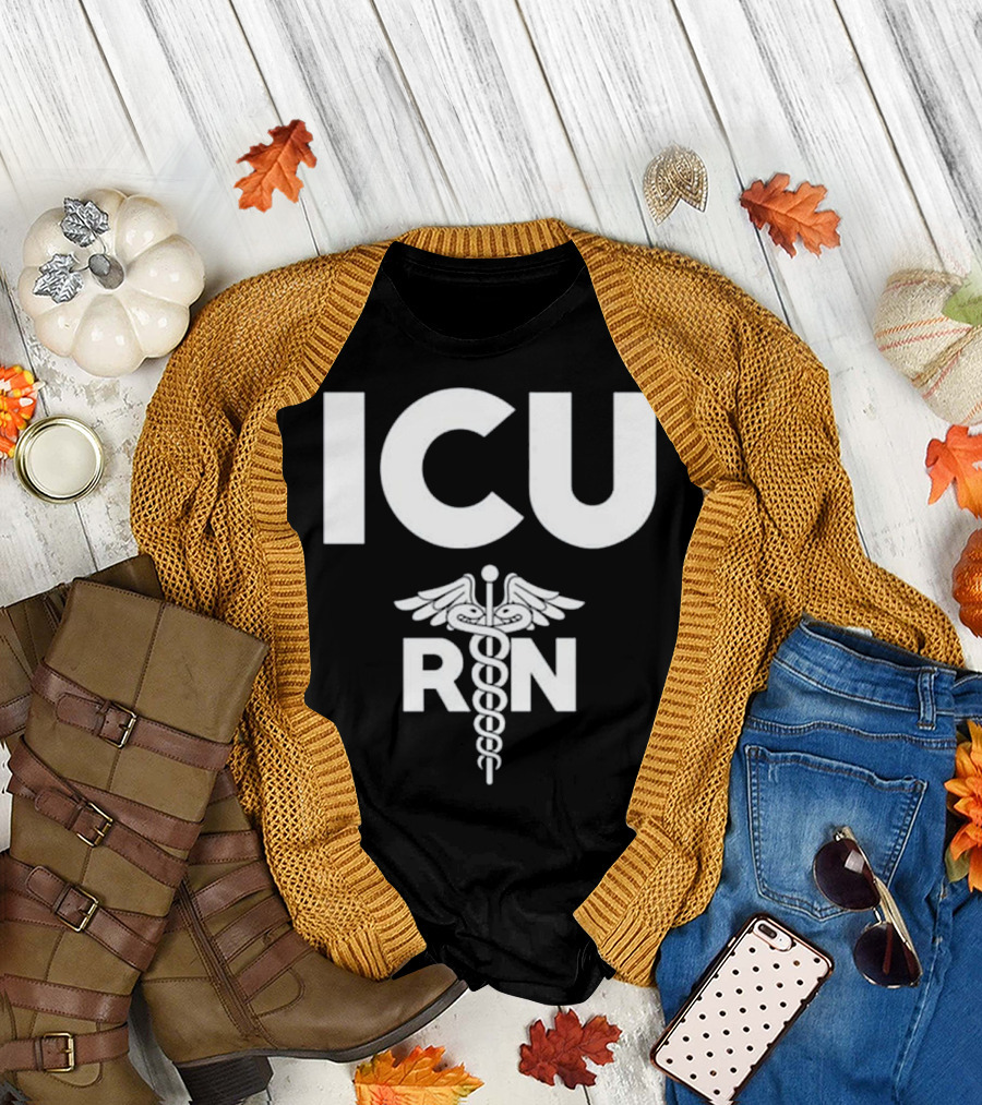 ICU RN Registered Nurse Caduceus Symbol Intensive Care Unit T-Shirt