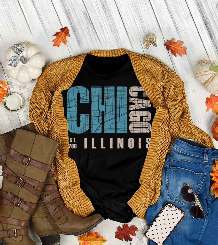 CHI City Chicago Illinois Est. 1780 T-Shirt