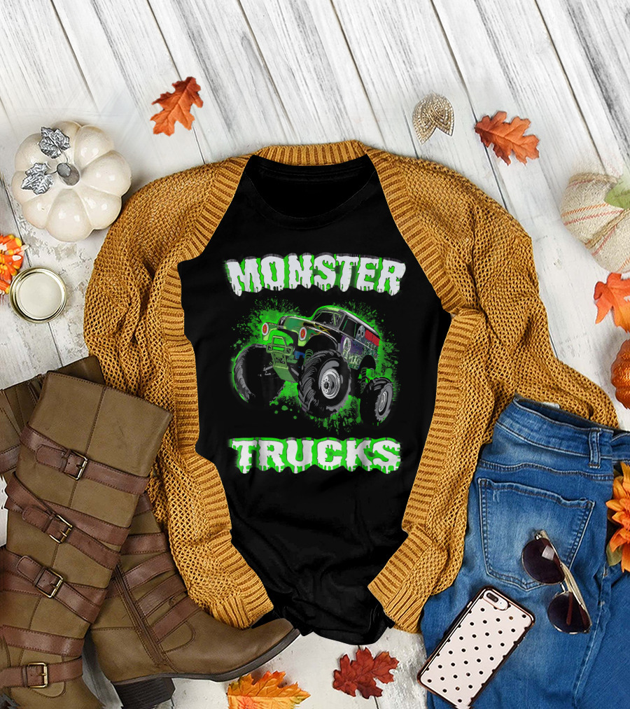 Monster Truck Christmas Birthday Monster Trucks T-Shirt