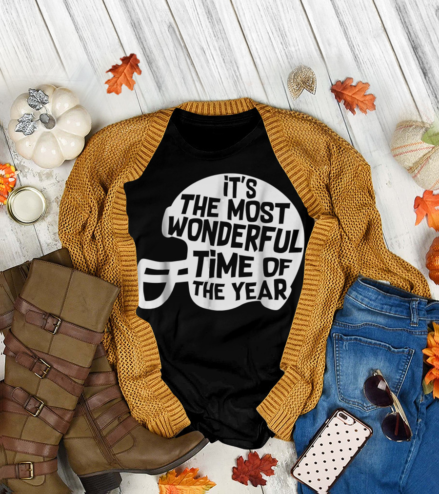 It's the Most Wonderful Time of the Year Football Mom T-Shirt