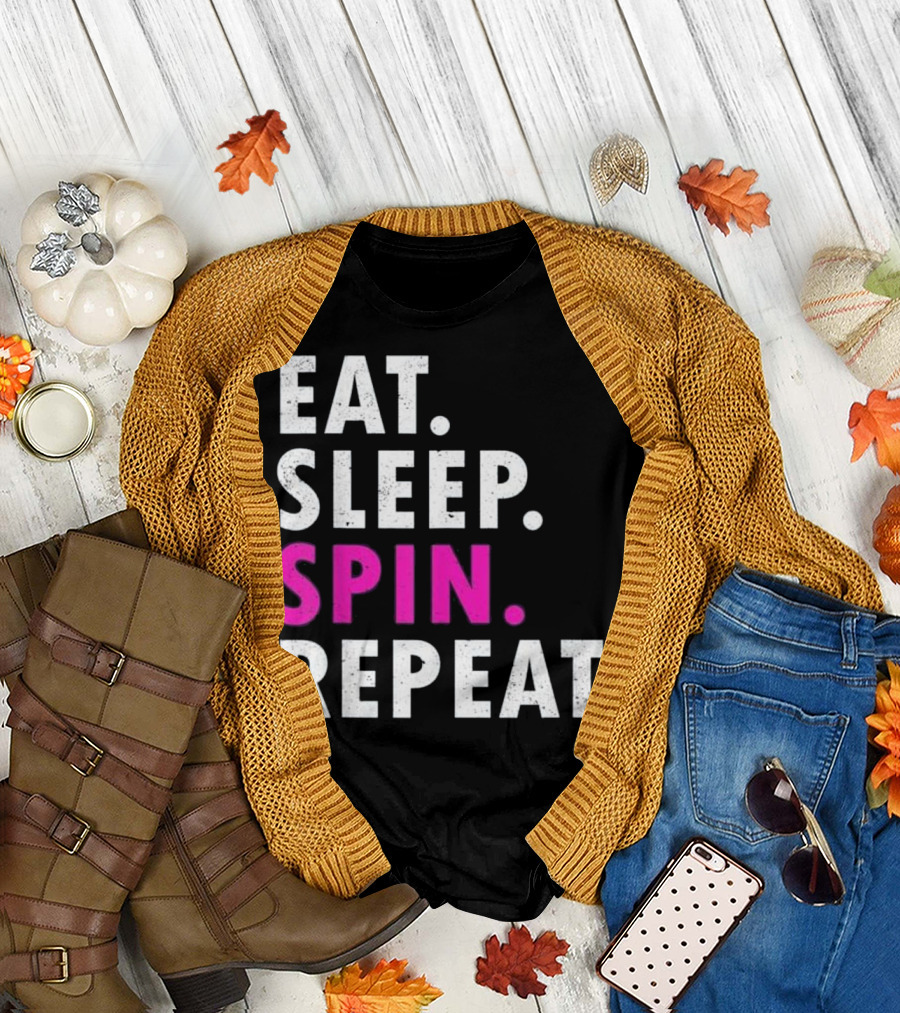 Eat Sleep Spin Repeat Spinning T-Shirt