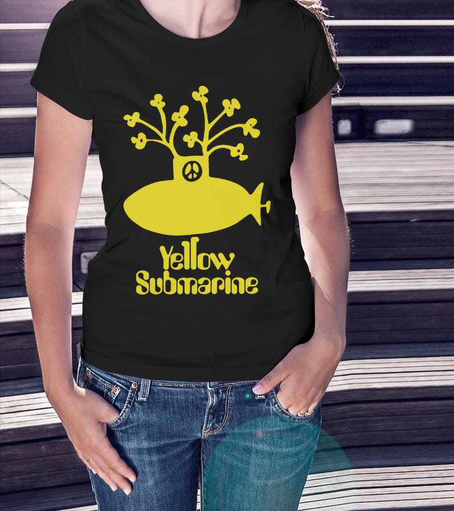 Yellow Submarine Peace Symbol Submarine T-Shirt