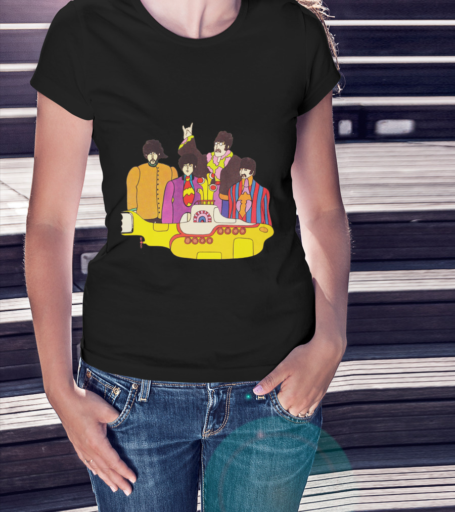 Tb 42 Yellow Submarine Cartoon Quartet T-Shirt