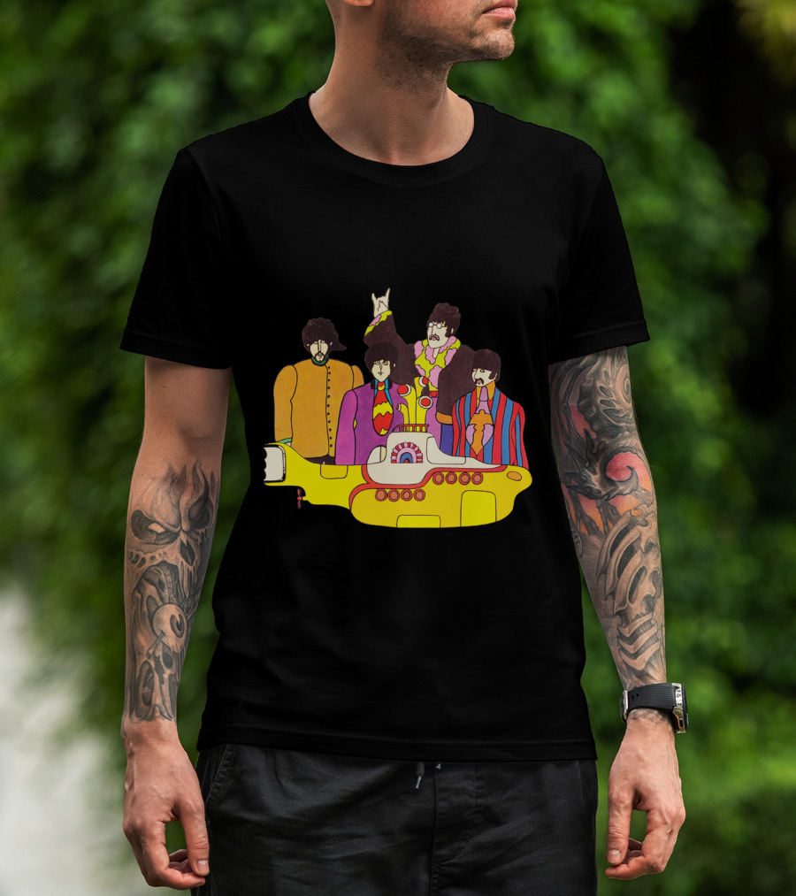 Tb 42 Yellow Submarine Cartoon Quartet T-Shirt