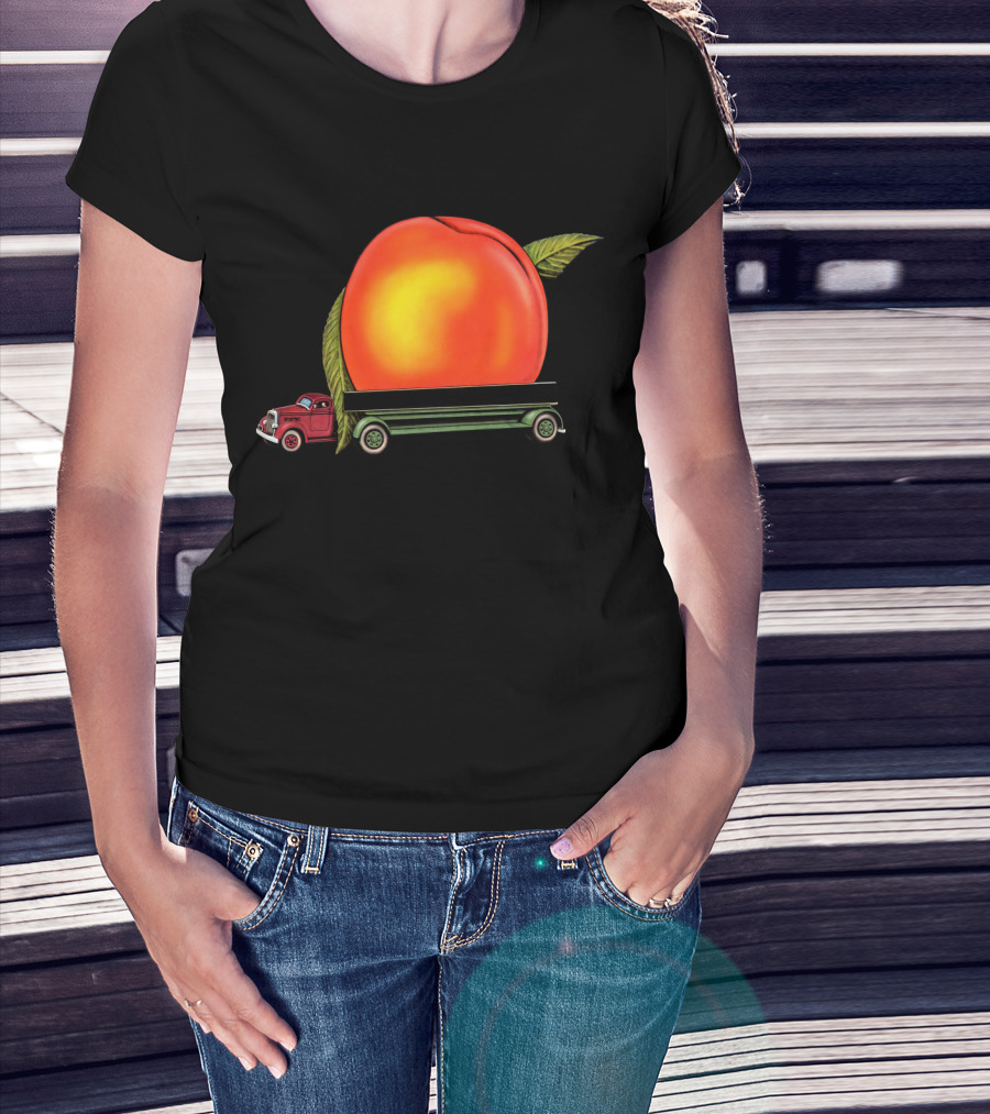 Tabb 24 Giant Peach Truck Vintage Style T-Shirt