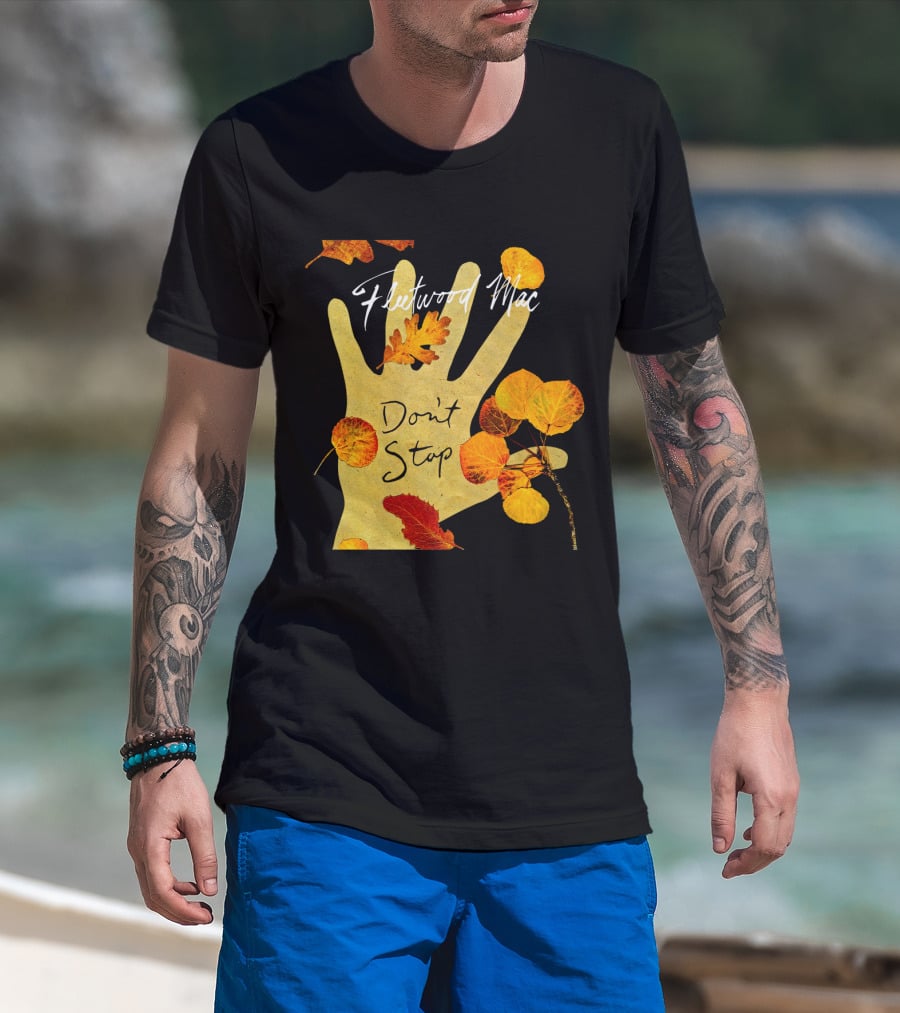 Don't Stop Fw 17 Autumn Leaves Hand T-Shirt