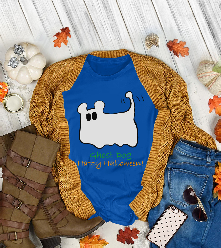 Ghost Dog Happy Halloween T-Shirt