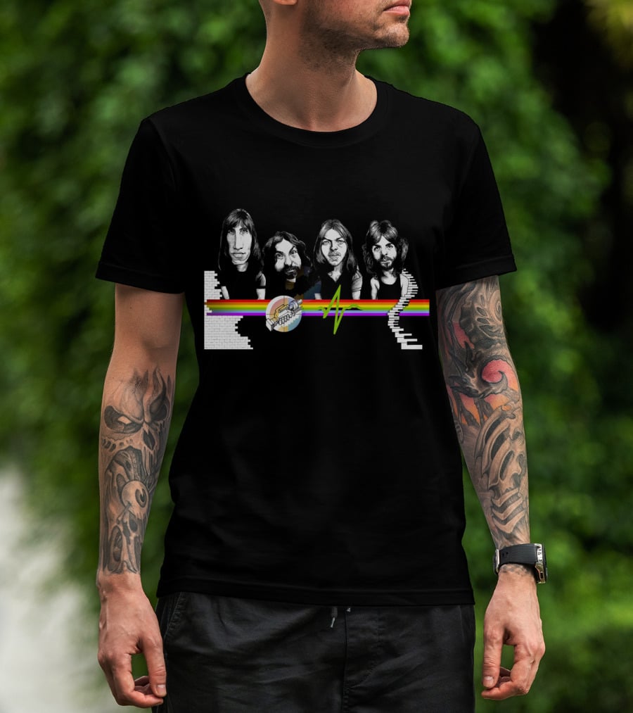 Pink Floyd Dark Side Of The Moon The Wall Band Members T-Shirt