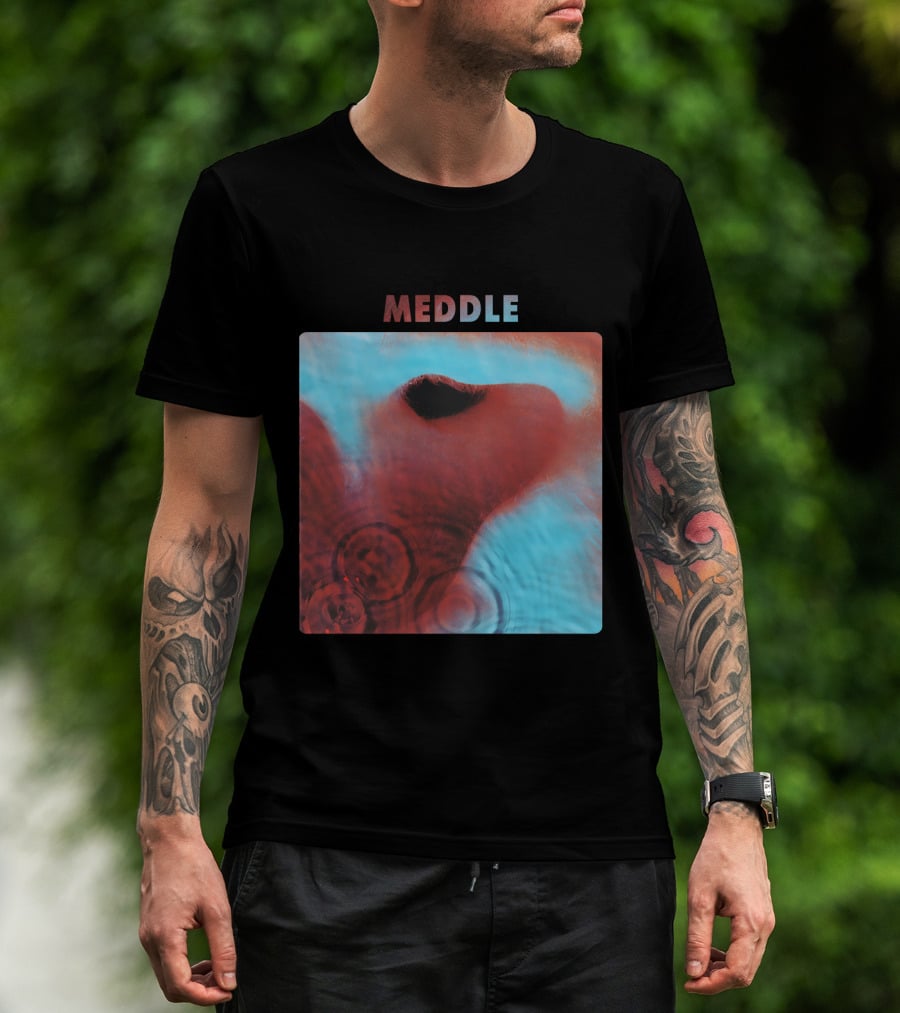 Pink Floyd - Meddle Album Cover Art Vintage Style T-Shirt