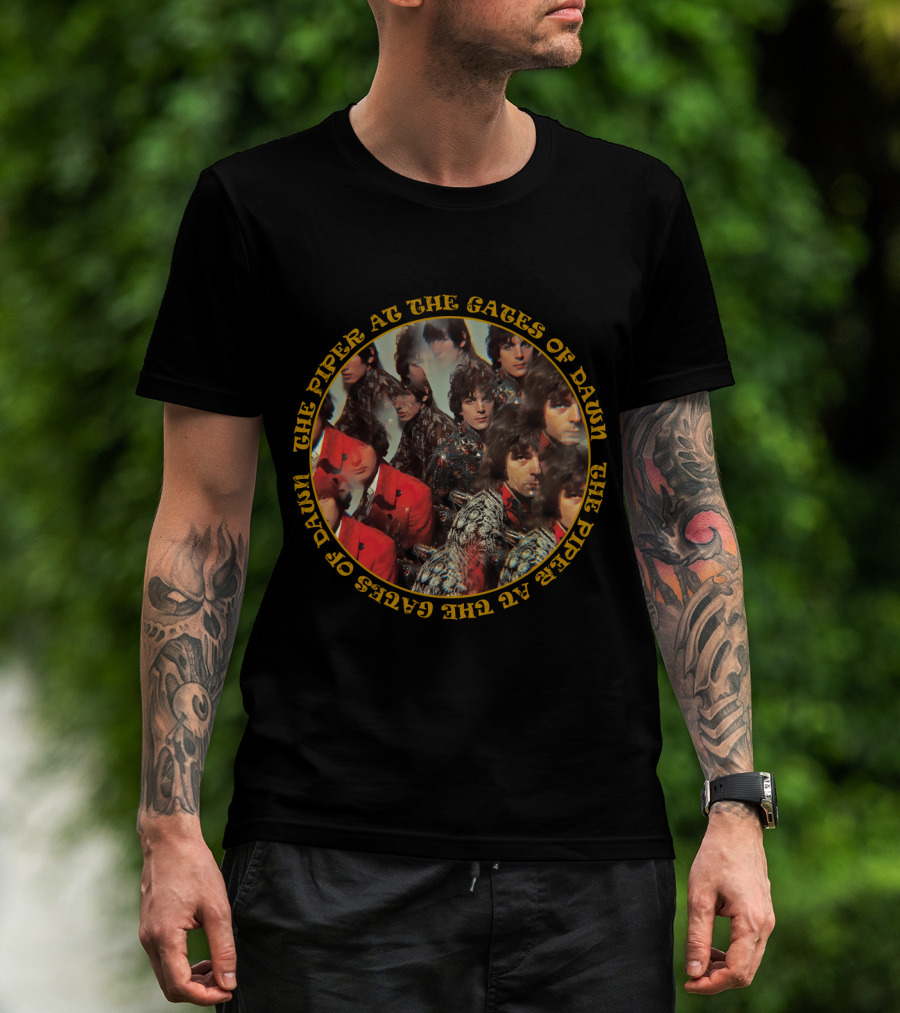 Pf The Piper At The Gates Of Dawn Album Artwork Multi-Image Collage T-Shirt