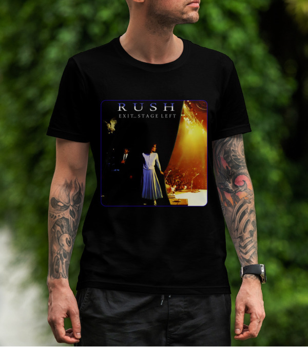 Rush Exit Stage Left Live Performance Album Cover T-Shirt