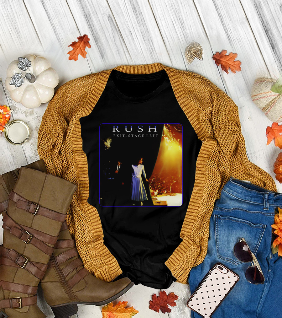 Rush Exit Stage Left Live Performance Album Cover T-Shirt