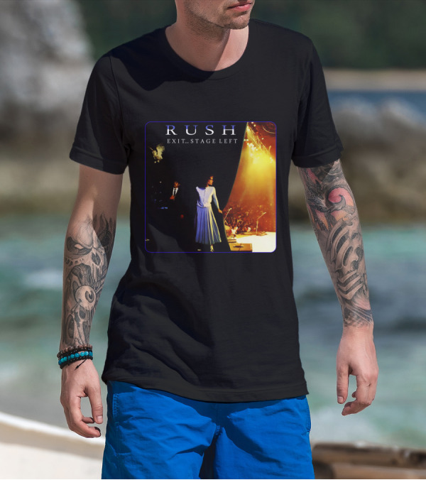 Rush Exit Stage Left Live Performance Album Cover T-Shirt