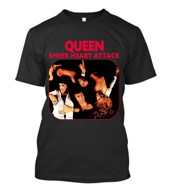 Queen Sheer Heart Attack Album Cover Quartet T-Shirt