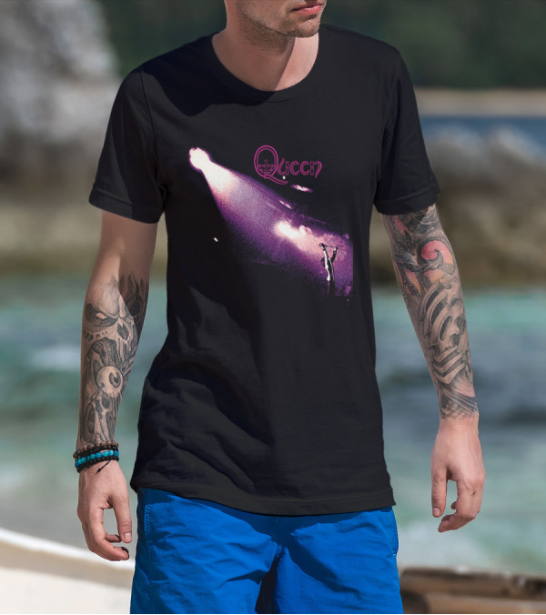 Queen Band Concert Stage Spotlight Freddy Mercury Iconic Performance T-Shirt