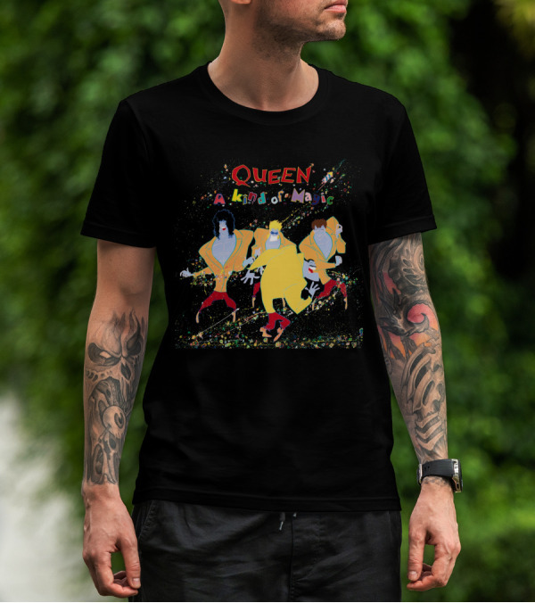 Queen A Kind Of Magic Colorful Band Animated T-Shirt