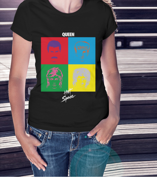 Queen Hot Space Album Pop Art Faces T-Shirt