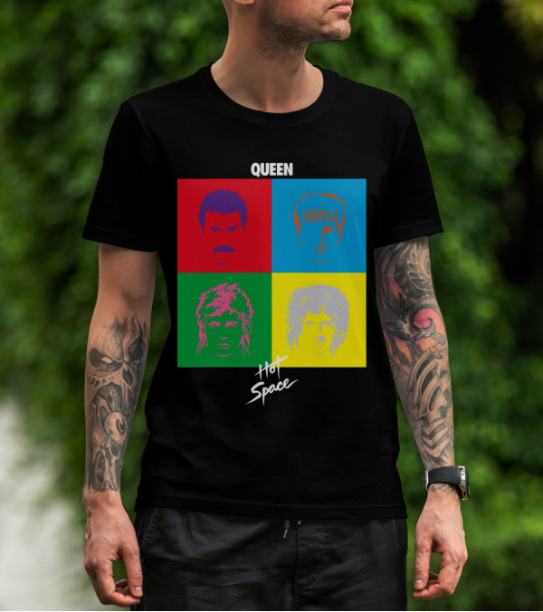 Queen Hot Space Album Pop Art Faces T-Shirt