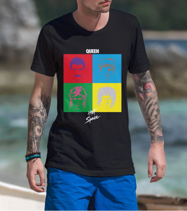 Queen Hot Space Album Pop Art Faces T-Shirt