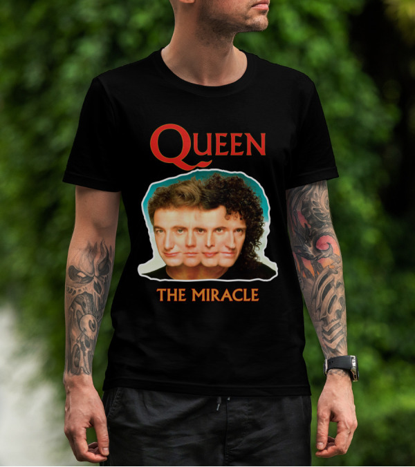 Queen The Miracle Album Cover Collage Faces T-Shirt