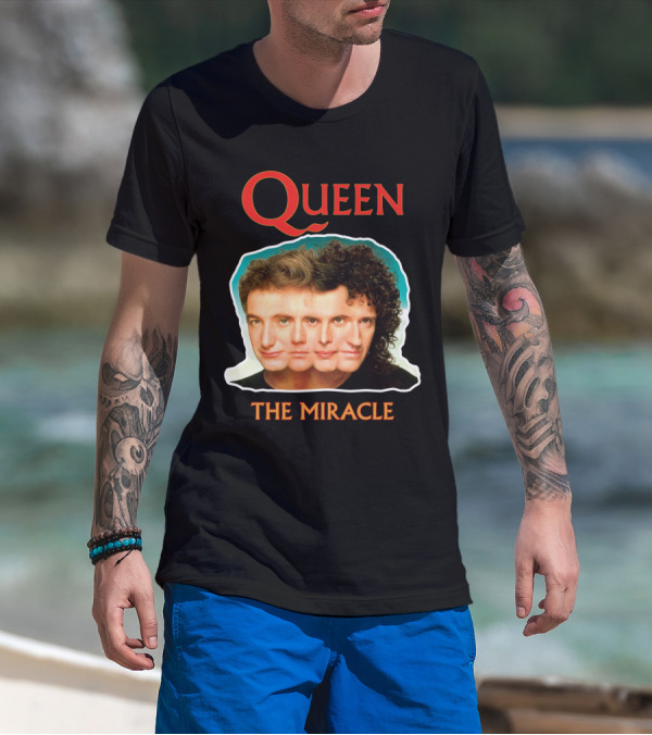 Queen The Miracle Album Cover Collage Faces T-Shirt