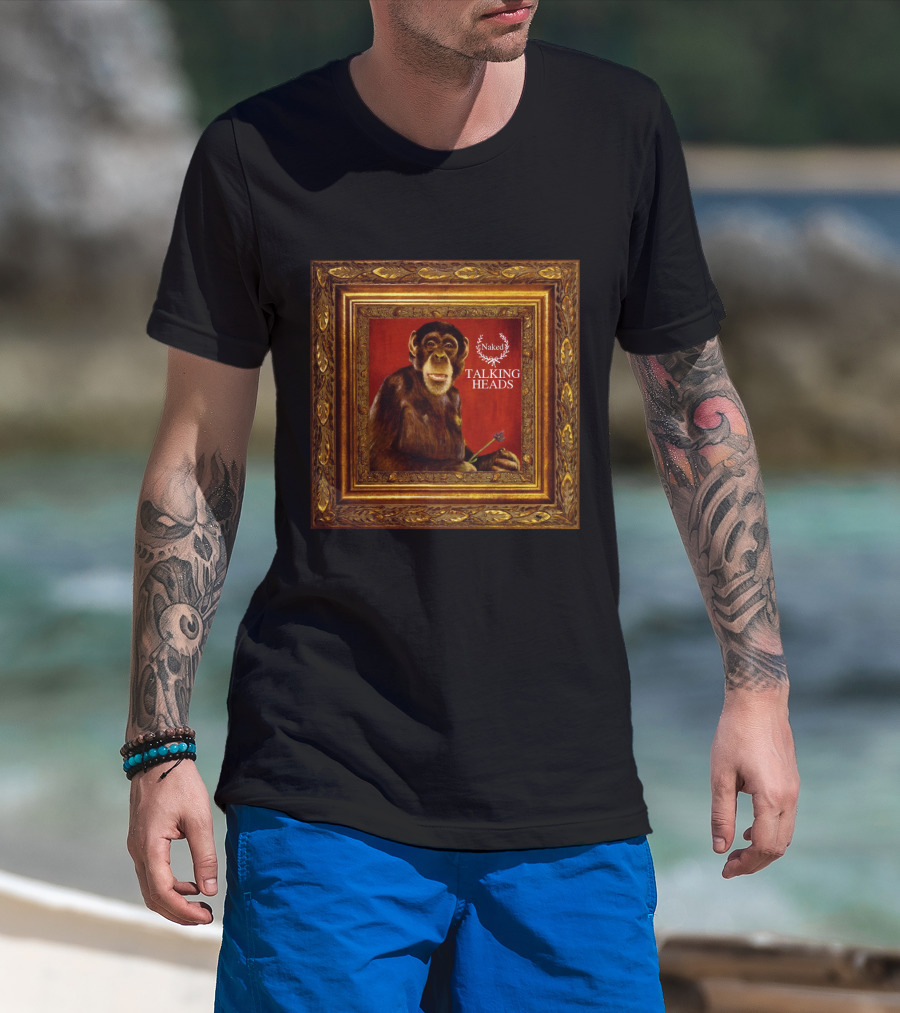 Talking Heads Naked Primate Portrait Album Cover Art T-Shirt