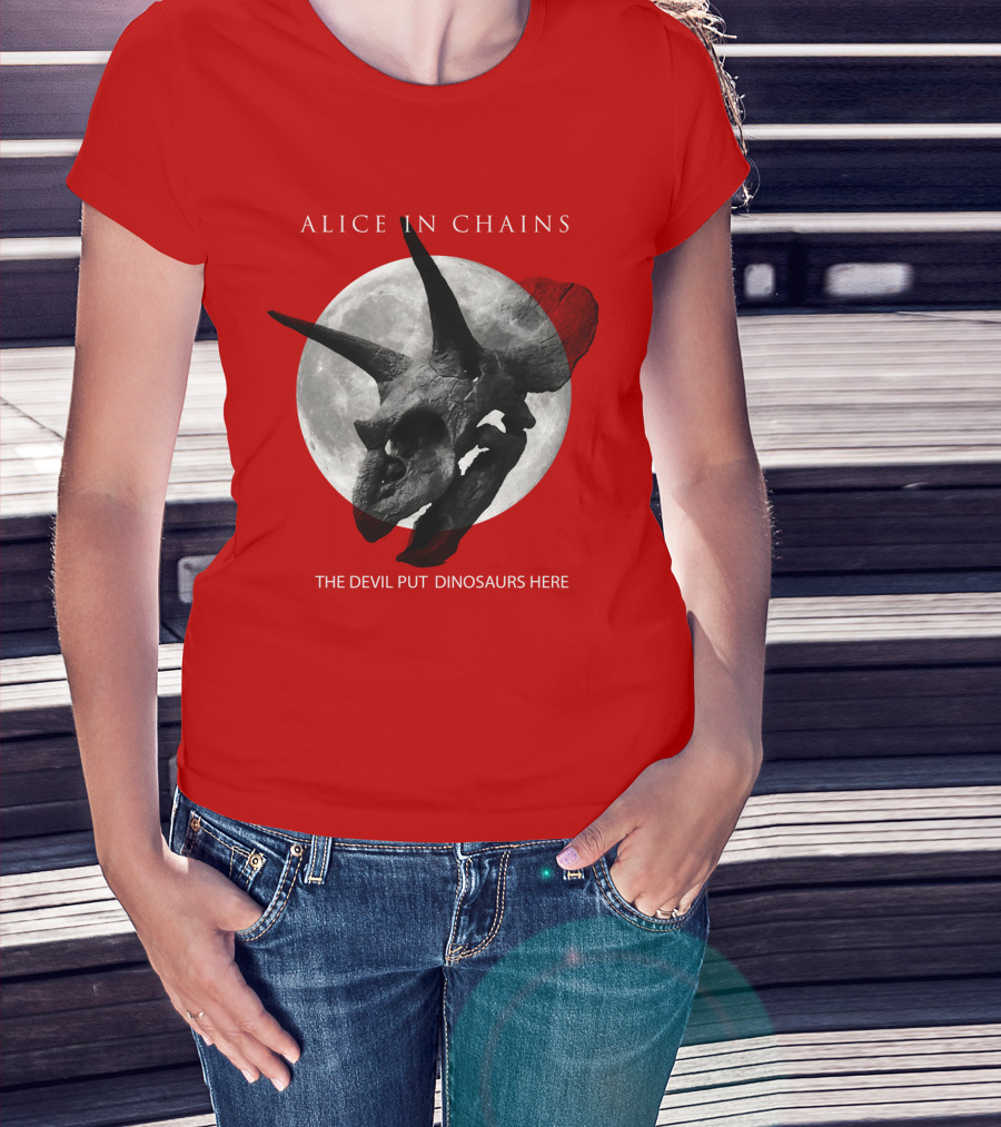 Alice In Chains The Devil Put Dinosaurs Here T-Shirt