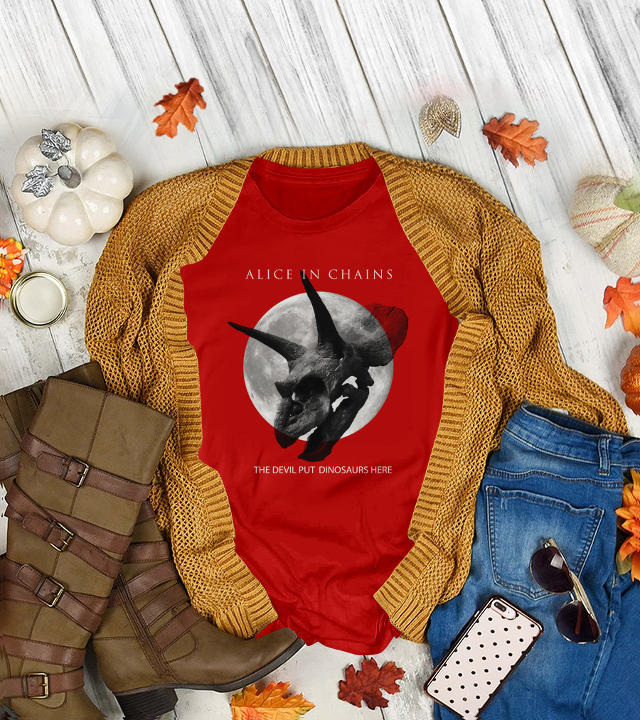 Alice In Chains The Devil Put Dinosaurs Here T-Shirt