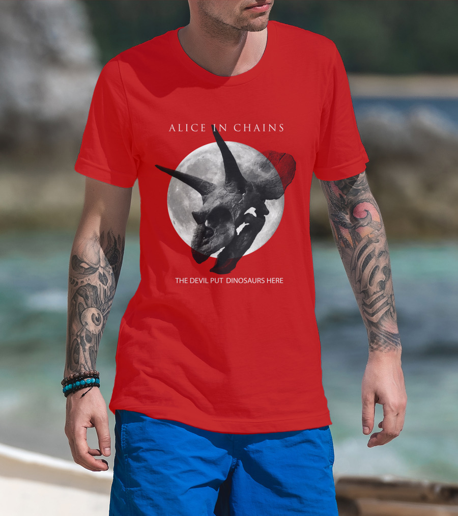 Alice In Chains The Devil Put Dinosaurs Here T-Shirt