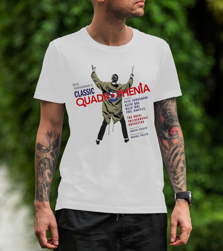 Pete Townshend's Classic Quadrophenia The Royal Philharmonic Orchestra Alfie Boe Billy Idol Phil Daniels T-Shirt