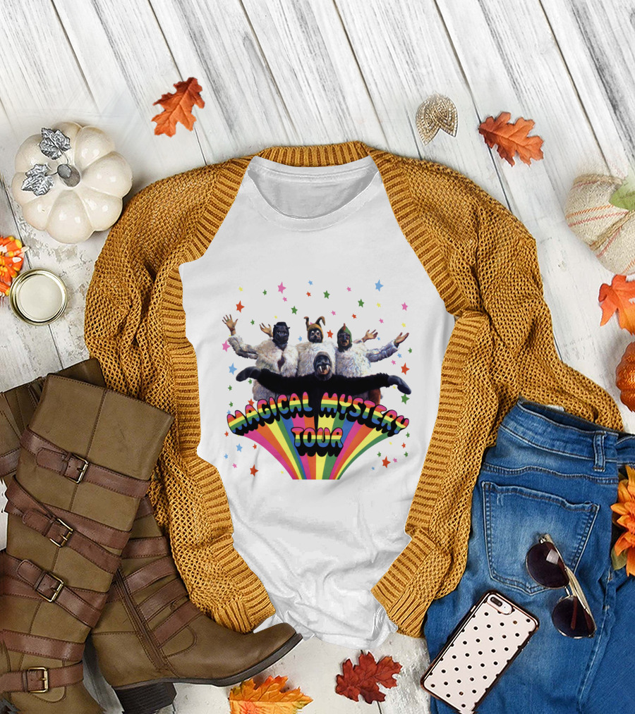Magical Mystery Tour Rainbow Animals And Stars T-Shirt