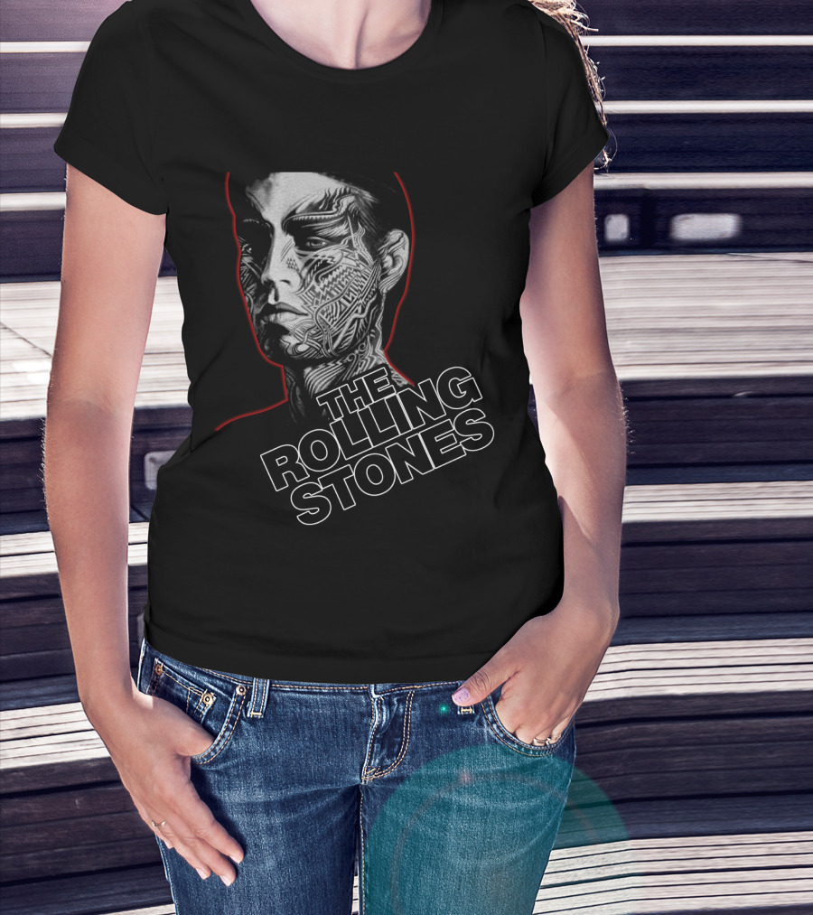 The Rolling Stones Trs 22 Tattoo Face Art T-Shirt
