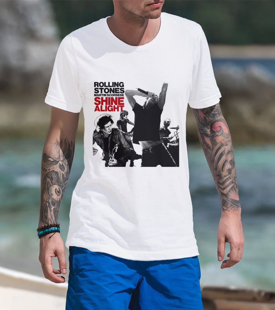 Rolling Stones Martin Scorsese Shine A Light T-Shirt