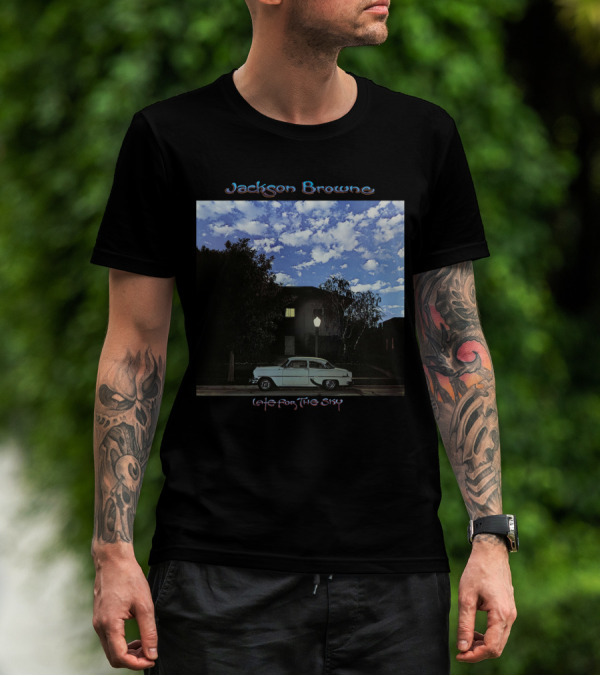 Jackson Browne Late For The Sky Vintage Car Night Scene T-Shirt