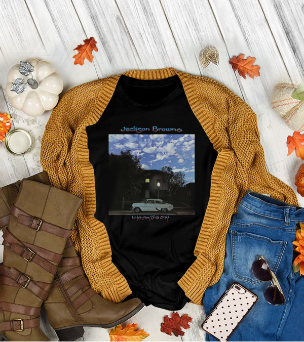 Jackson Browne Late For The Sky Vintage Car Night Scene T-Shirt