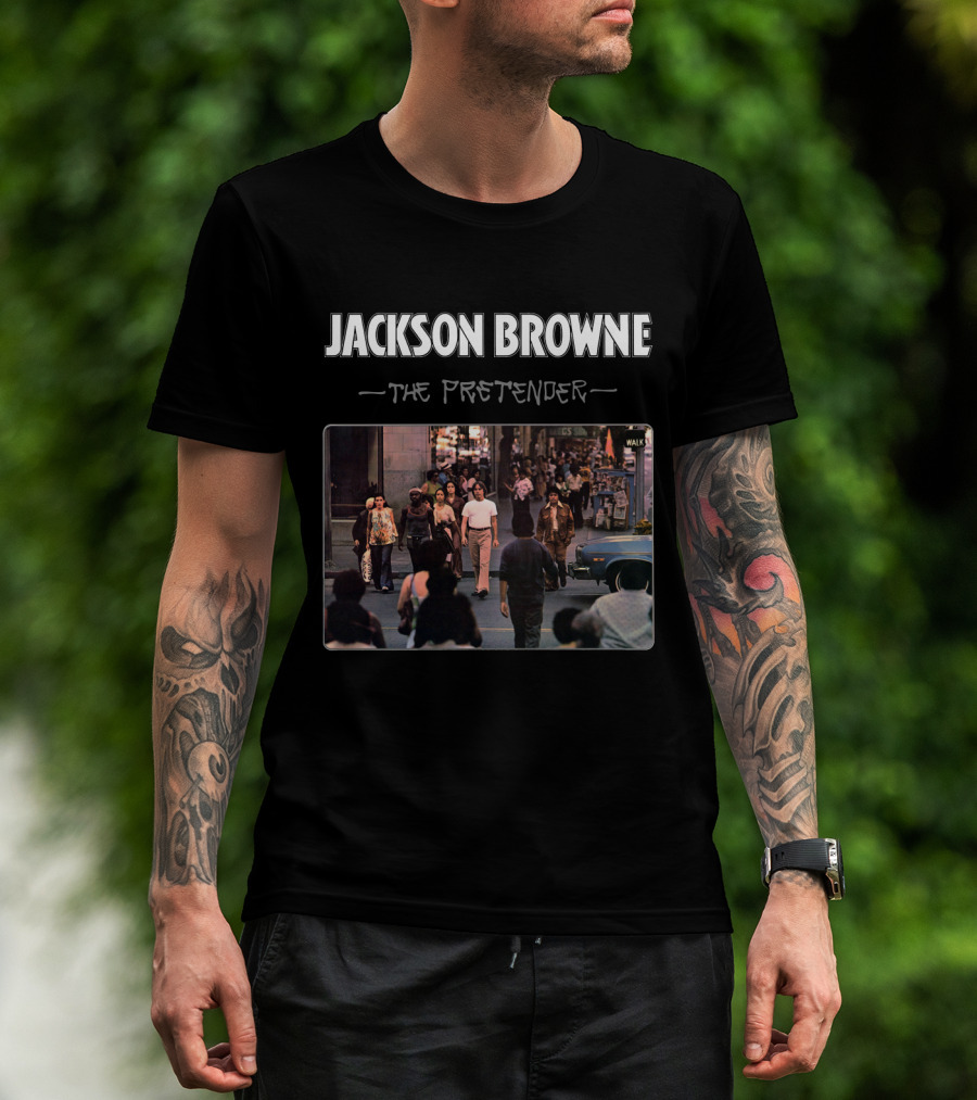 Jackson Browne The Pretender Street Scene Album Cover T-Shirt