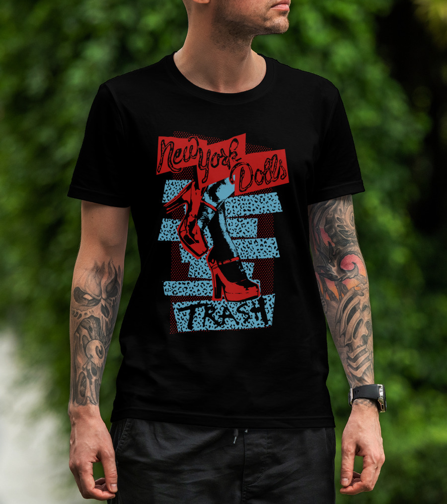 New York Dolls Trash High Heels Graphic Nyd T-Shirt