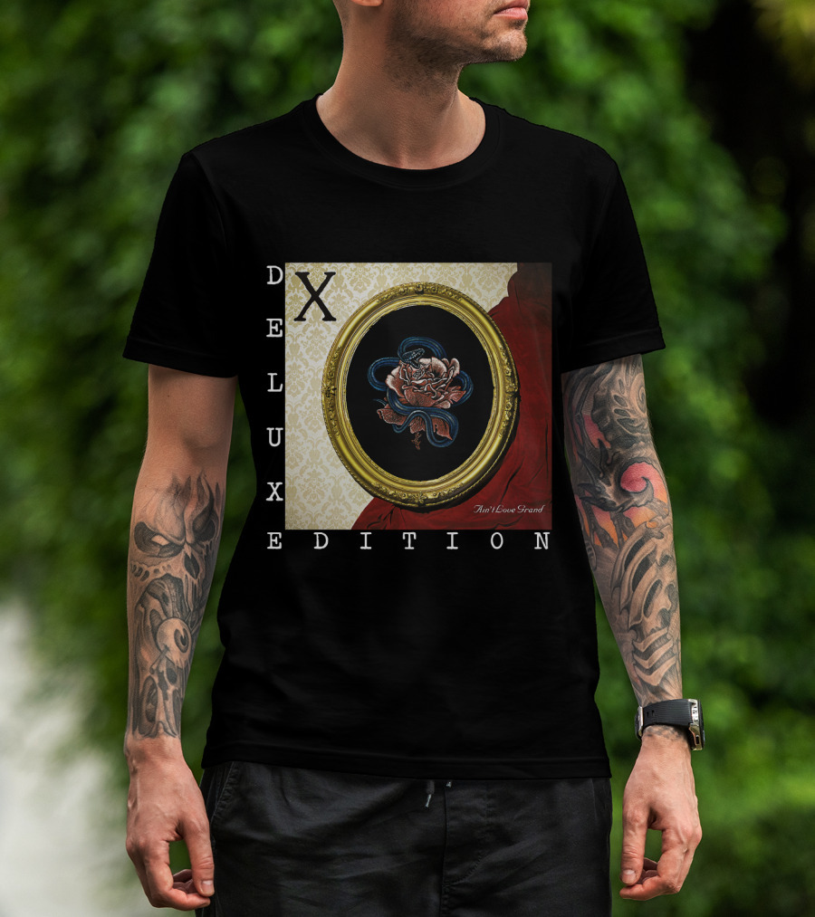 X Deluxe Edition Ain't Love Grand Rose Snake Frame T-Shirt
