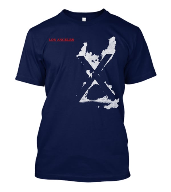 X Los Angeles Vintage Style Black T-Shirt