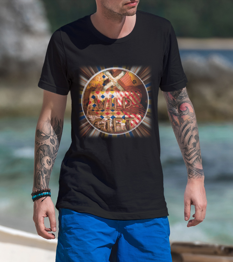 X 08 Wild Gift Album Cover Style Burst T-Shirt
