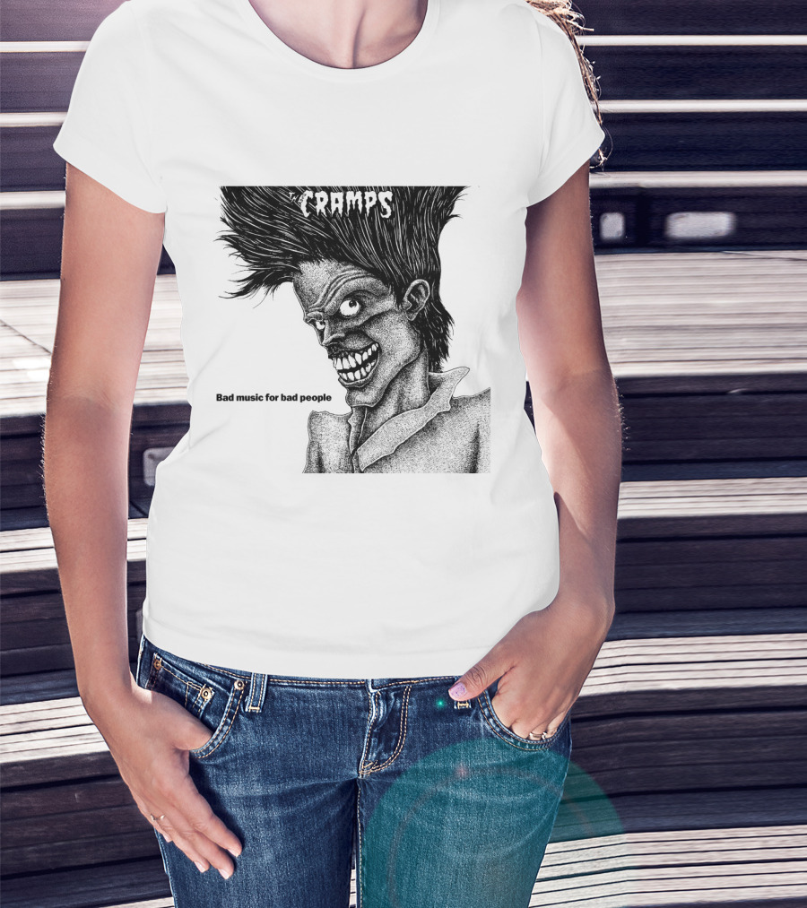 The Cramps Bad Music For Bad People Album Art T-Shirt