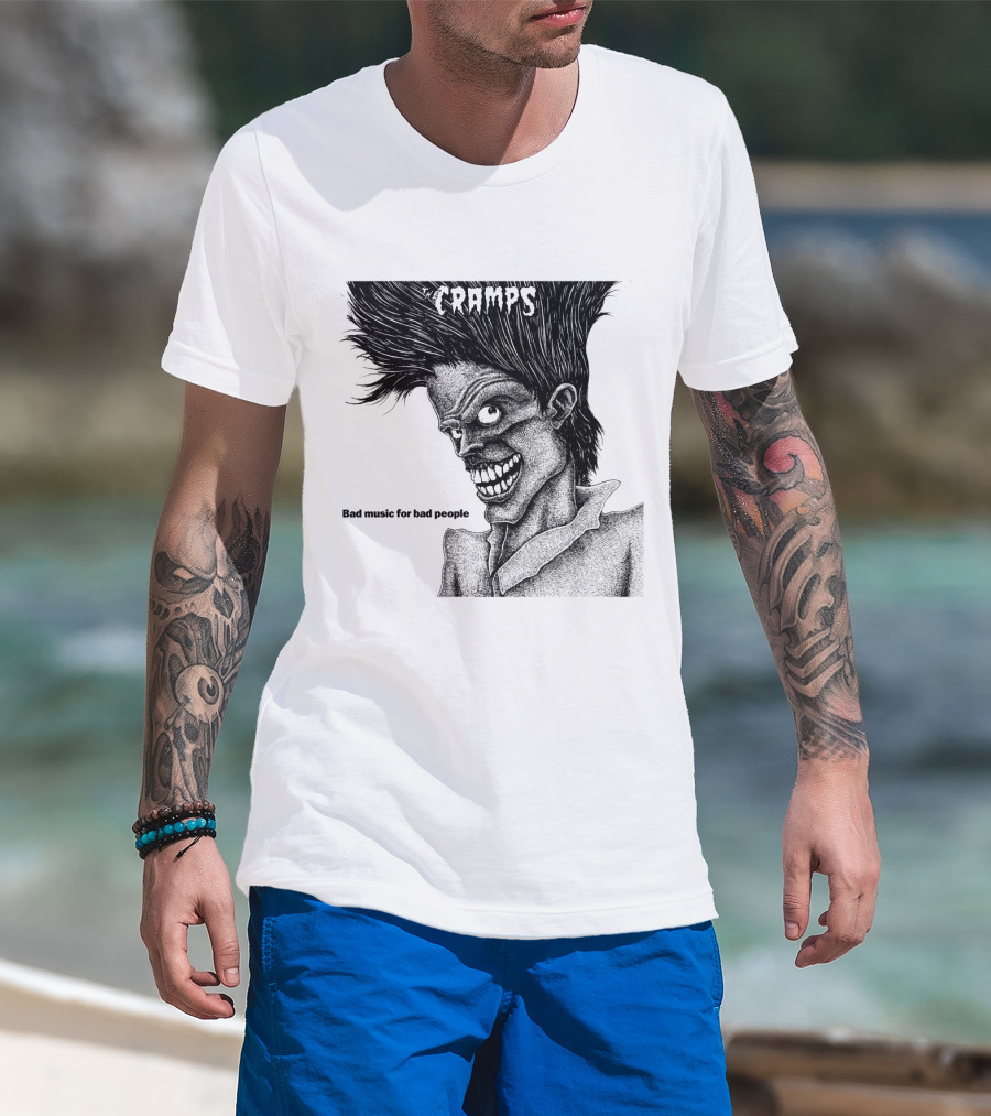 The Cramps Bad Music For Bad People Album Art T-Shirt