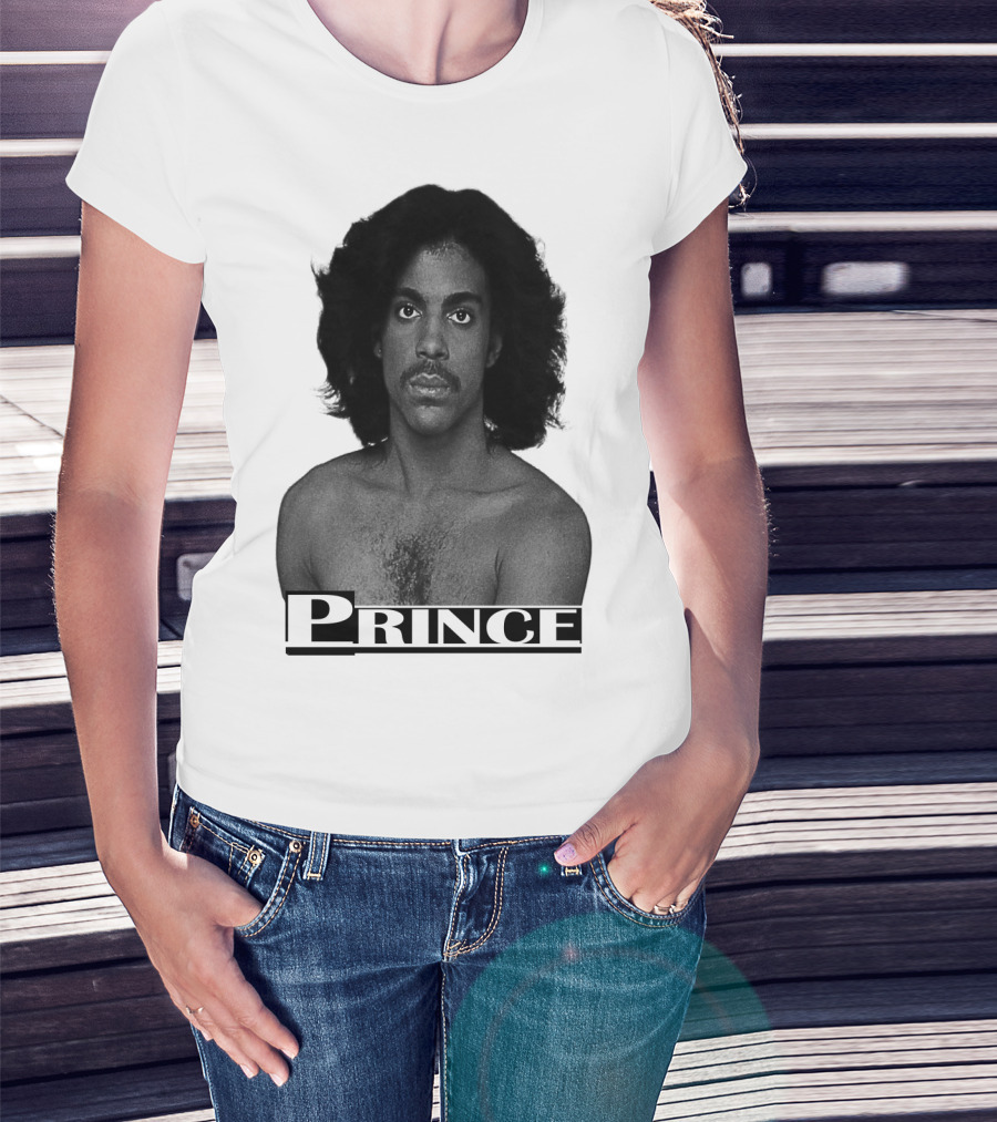 Prince Black And White Portrait T-Shirt