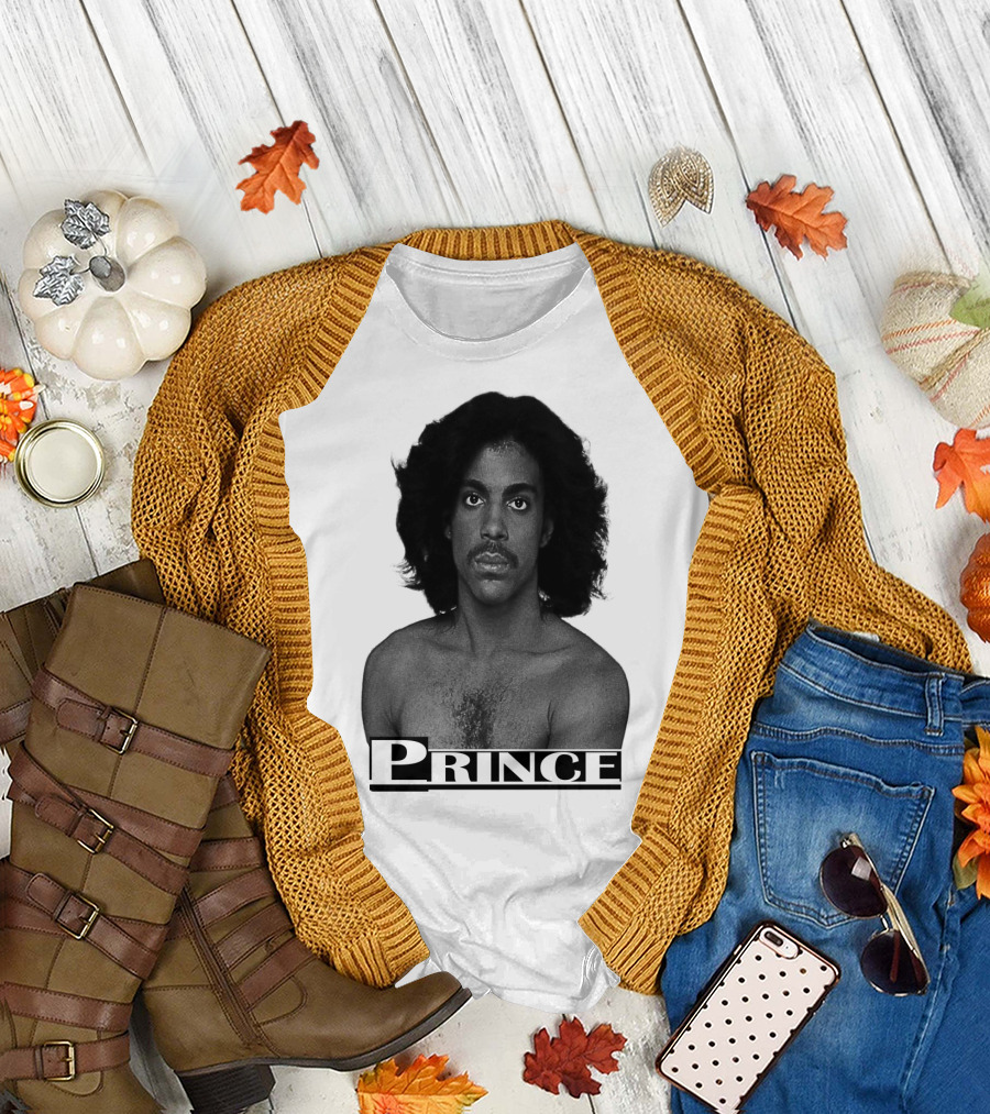 Prince Black And White Portrait T-Shirt