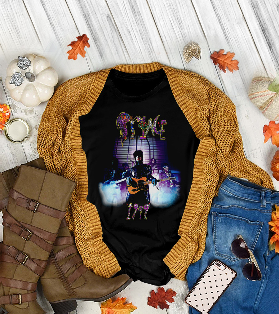 Prince 1999 Album Cover Art Purple Rain Aesthetic T-Shirt