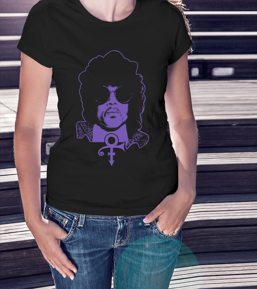 Pr 23 Purple Iconic Symbol And Portrait T-Shirt