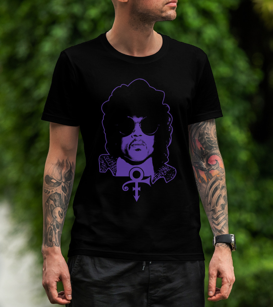 Pr 23 Purple Iconic Symbol And Portrait T-Shirt